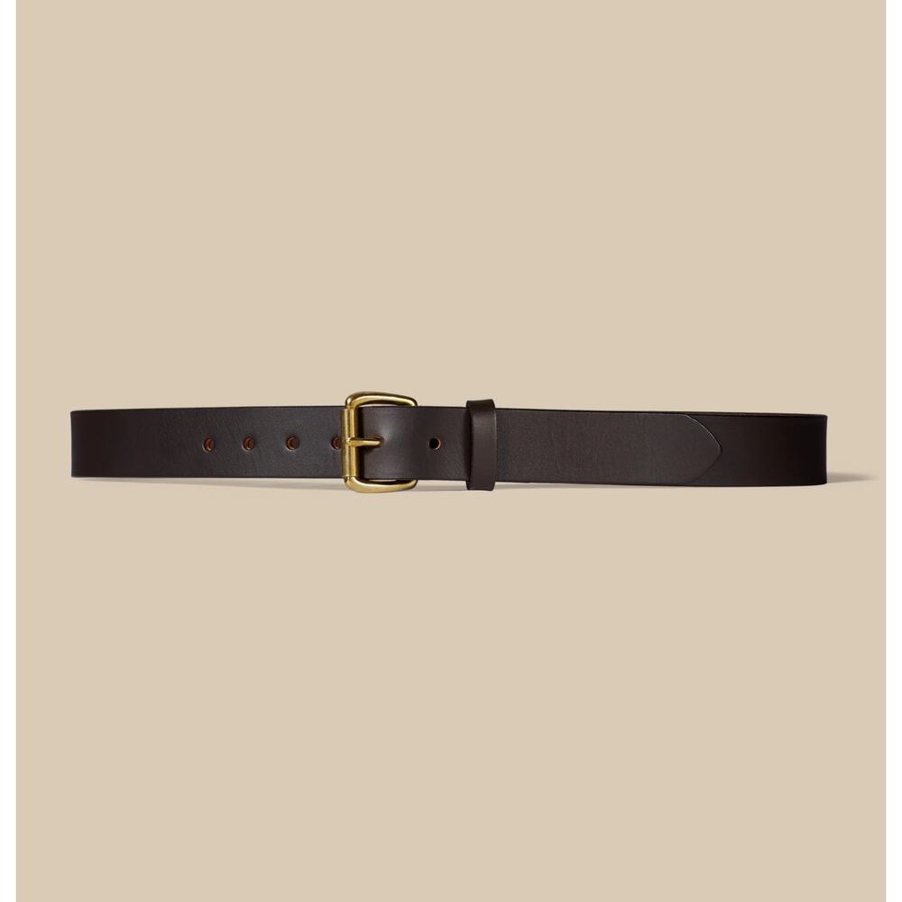 Filson Brown 1-1/4" Bridle Leather Belt